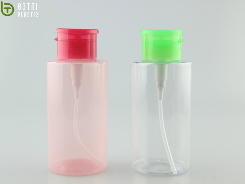 Botai-Semi-transparent 300ml Pet Plastic Makeup Containers Bottle-1