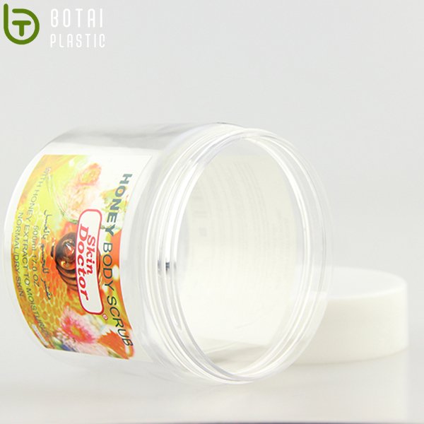 Botai-Professional 500ml Large Transparency Empty Plastic Pet Cosmetic Makeup Jars