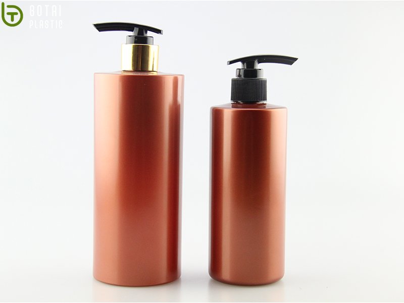Botai-Luxury Design 300ml 500ml Pet Plastic Plain Shampoo Bottle-1