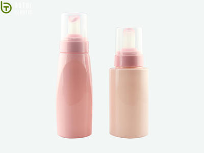 220ml 240ml cosmetic PET plastic dispenser bottle with foam pump for personal care