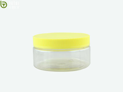 200ml transparency Empty Plastic PET Cosmetic Jar With the Plastic Cap