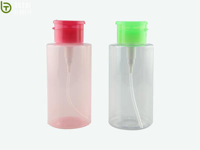 semi-transparent Design 300ml PET Plastic Bottle Containers Manufacturer With different cap
