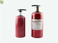China wholesale custom design 300ml 500ml plastic empty shampoo bottles with aluminum pump